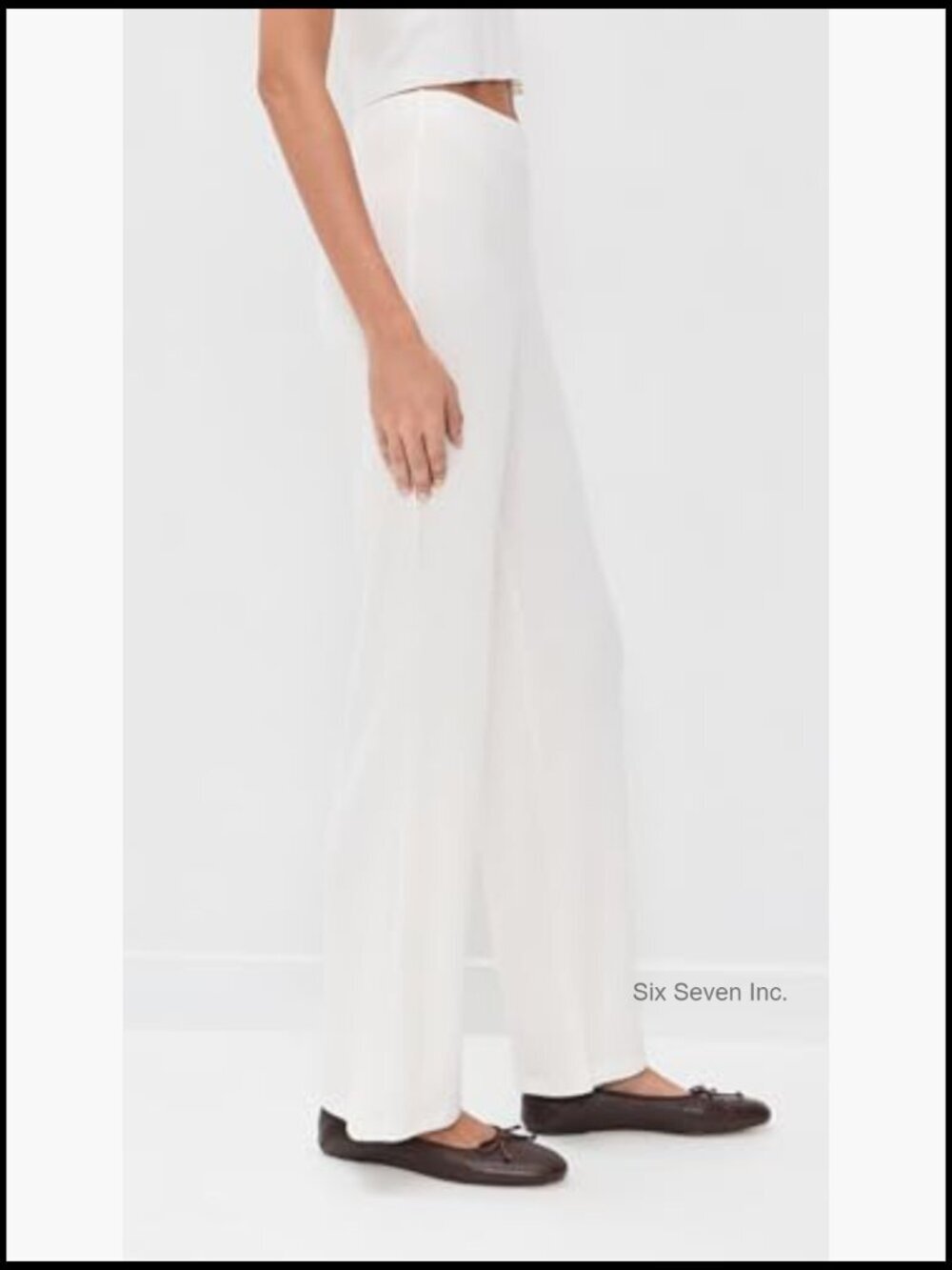 High Rise Ribbed Pants with Super-Stretch Fabric - Picture 4 of 6